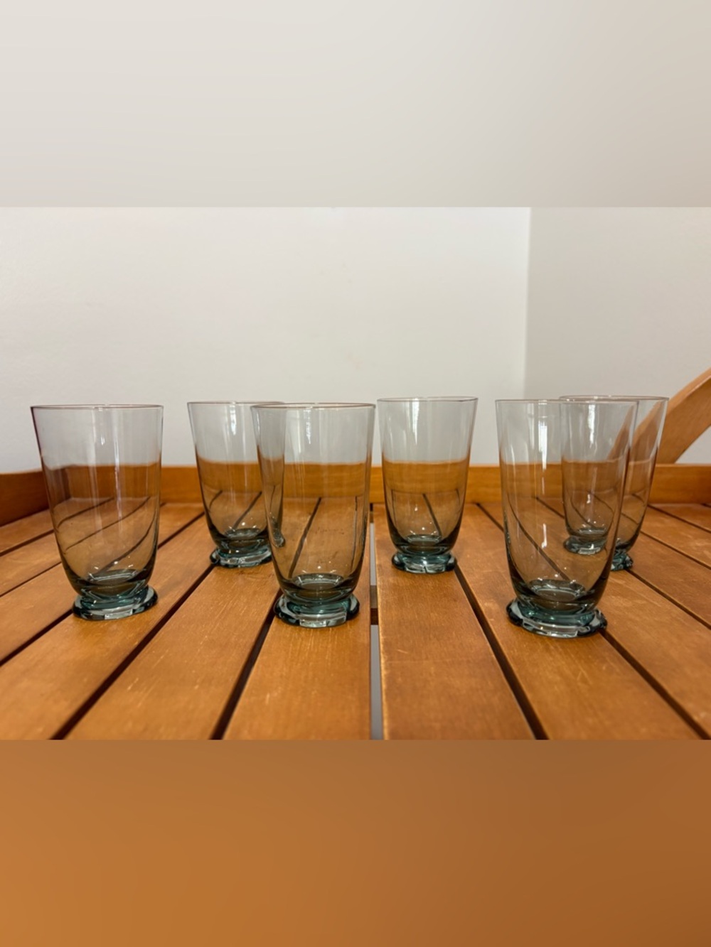 Set of 6 Smoky Gray Small Tumbler Glasses